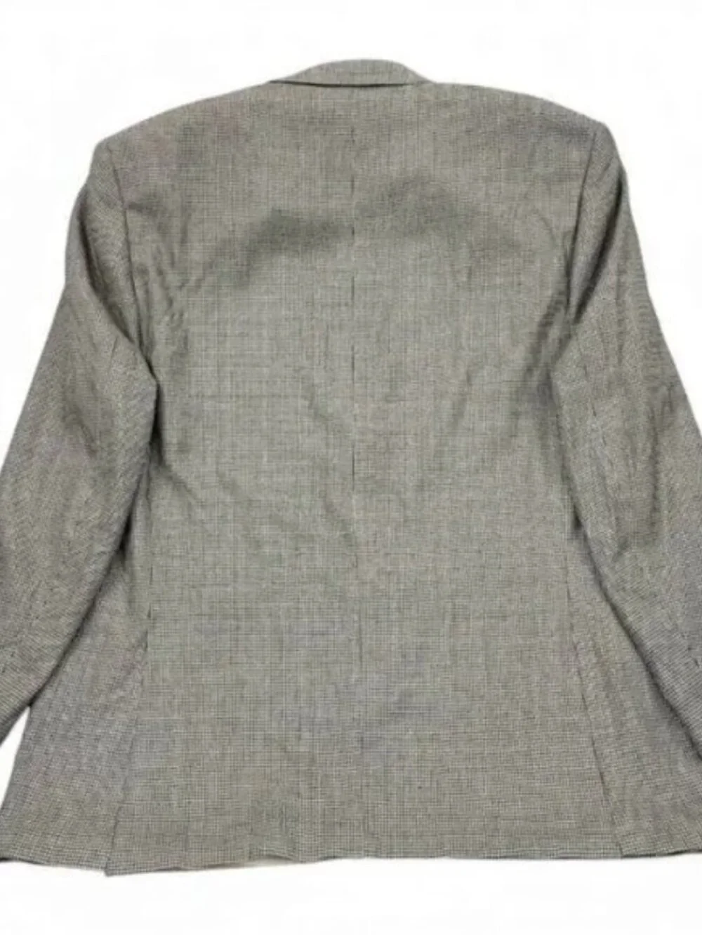 Ralph Lauren Silk Wool Men's 48 Long Houndstooth Blazer Jacket Sports Coat 48L